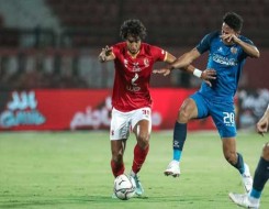 المغرب الرياضي  - محمد هانى يتقدم بالهدف الأول للأهلى فى مرمى الزمالك