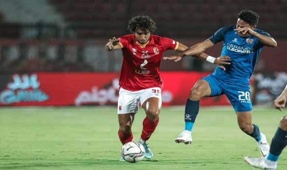 المغرب الرياضي  - محمد هانى يتقدم بالهدف الأول للأهلى فى مرمى الزمالك