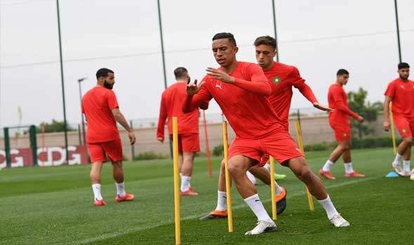 المغرب الرياضي  - المنتخب المغربي يتدرب قبل مقابلتَي غينيا بيساو