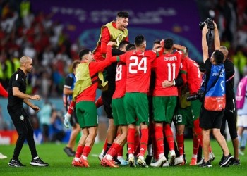 المغرب الرياضي  - لقجع يٌصرح أن منتخب الفوتسال نموذجي والدكيك يٌؤكد أن تهنئة الملك تشريف وتكليف