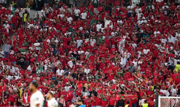 المغرب الرياضي  - جمهور المغرب حول العالم يترقبون مباراة أسود الأطلس وفرنسا آملين الوصول لنهائي كأس العالم