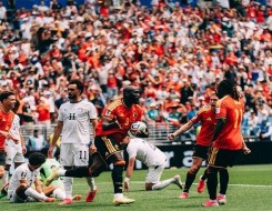 المغرب الرياضي  - نهاية مباراة مصر وبلجيكا بالتعادل 1-1 في كأس العالم 2026 عقب لقاء قوي ومثير